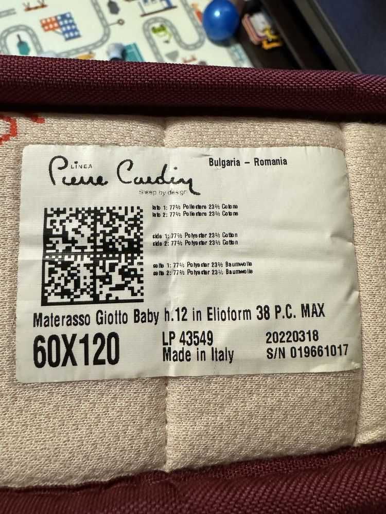 Детска кошарка с матрак Baby Pierre Cardin от Magniflex-12 см