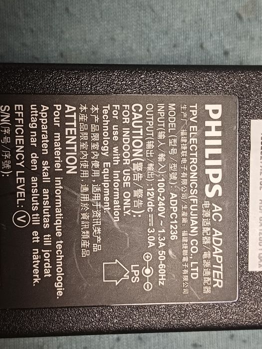 Incarcator  alimentator original Philips 12v 3A in stare buna