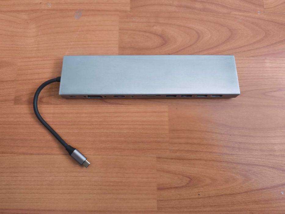 Docking Station USB C Laptop, Cititor de Carduri, Incarcare PD, LAN