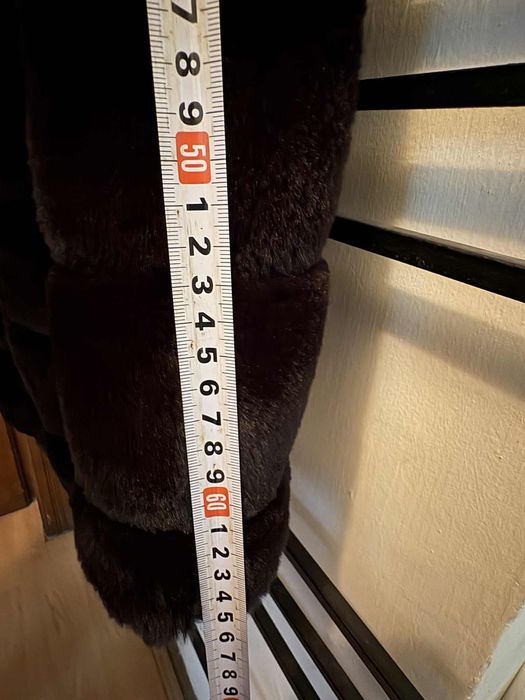 Haina de blana sintetică maro