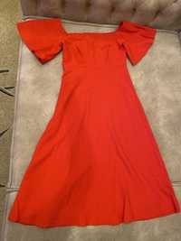 Продам женское платье Зара красного цвета (носила 1раз) р 46-48
