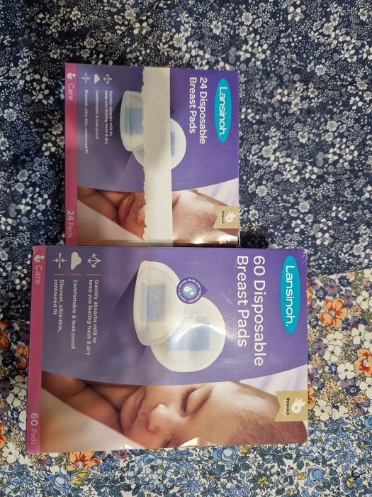 Pompă de sân electrică hands-free Babyono Shelly si tampoane de sani