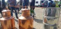 Cazan de țuică din cupru la preț de producător  sunt facute din ciocan