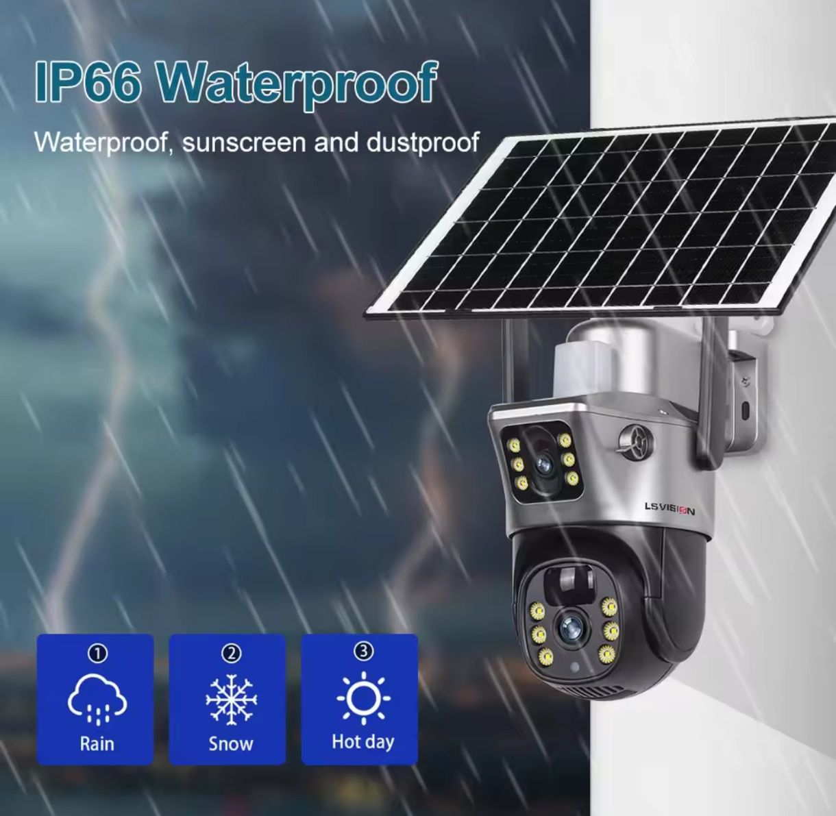 Camera supraveghere 4k solara cu sim 4g (fara cabluri)