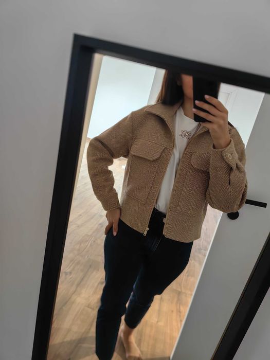 Вълнено бомбер яке DENINA MÁRTIN