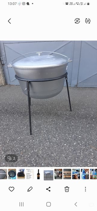 Vând ceaun nou din aluminiu alimentar cu capac de 16.5litri