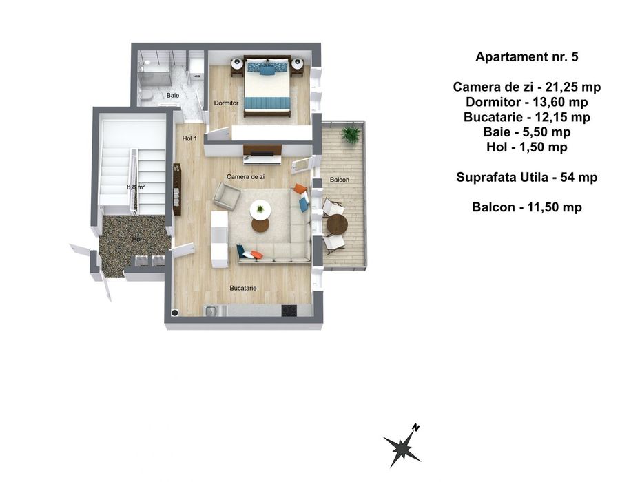 Dezvoltator - Apartament 2 camere