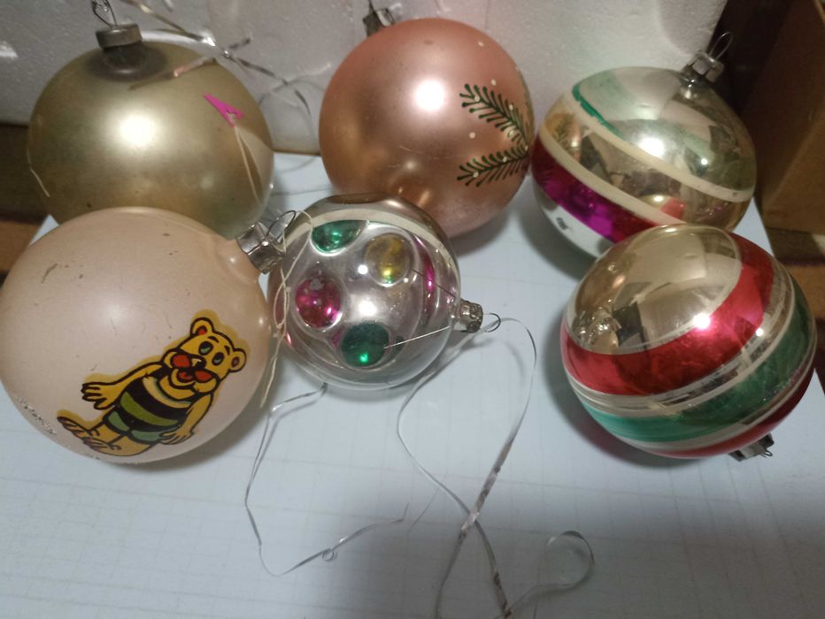 Продам советские стеклянные елочные игрушки