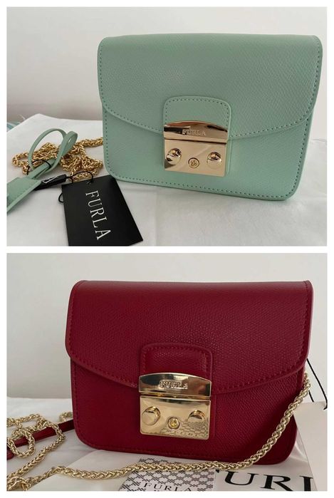 Furla Metropolis mini Естествена кожа нови 8 цвята