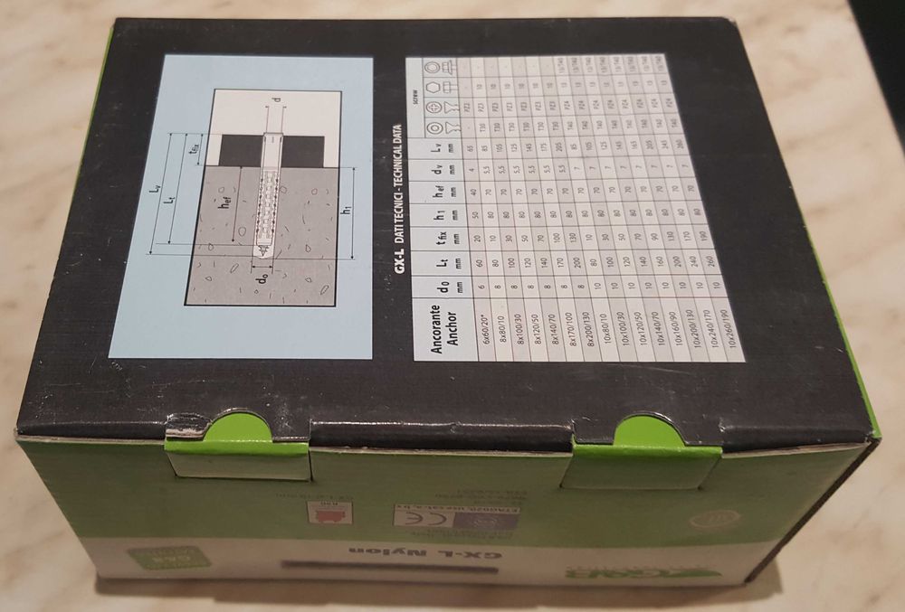 Рамен дюбел с винт 6x60/30