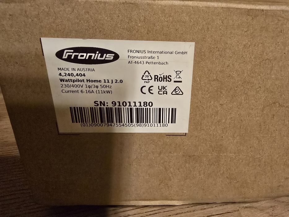 Stație EV Fronius Wattpilot 11kW HOME