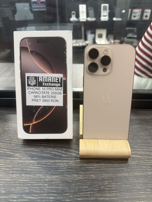 MrsAmanet: iphone 16 pro max 256gb 98% baterie