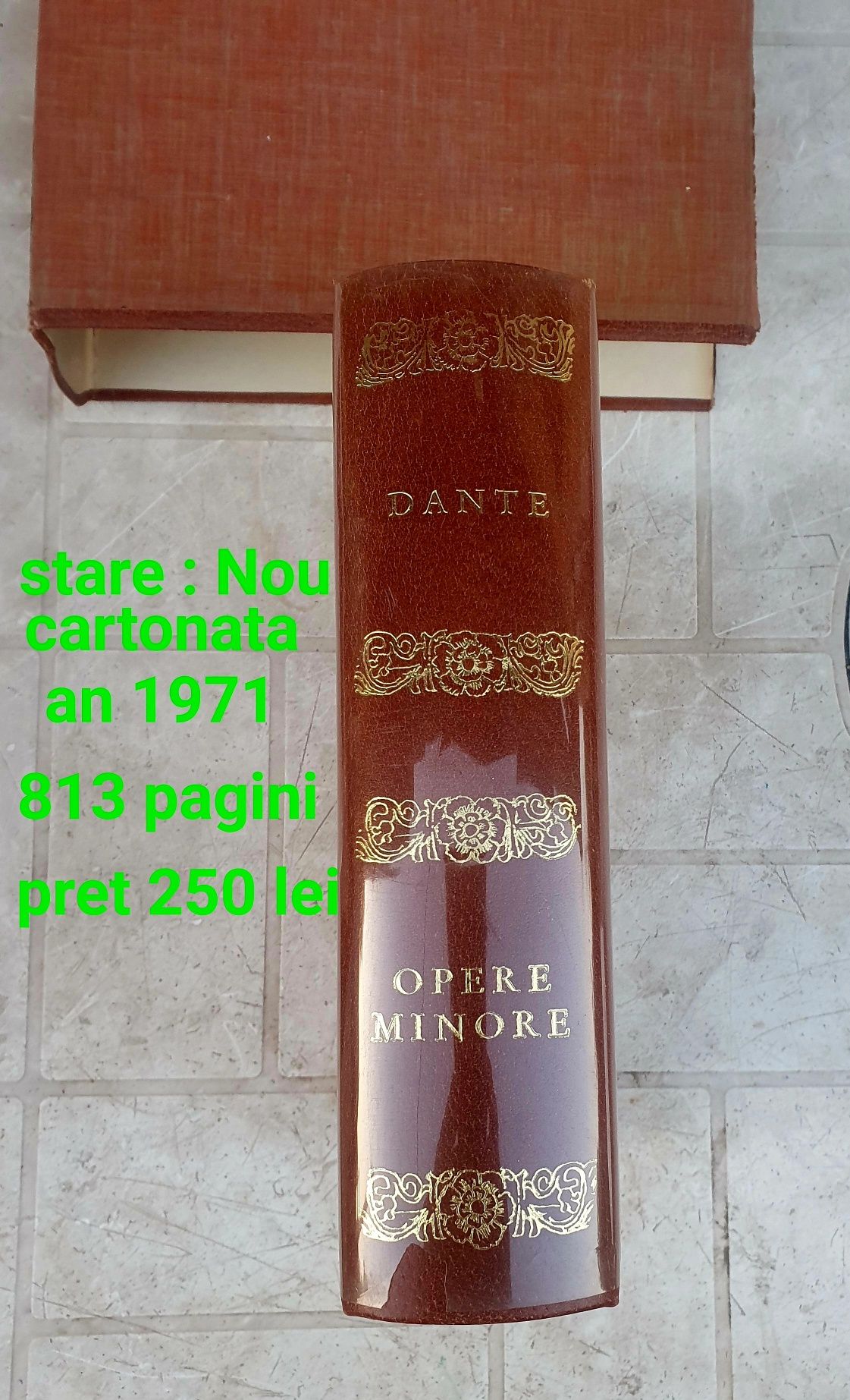 Carte Dante Opere Minore 1971