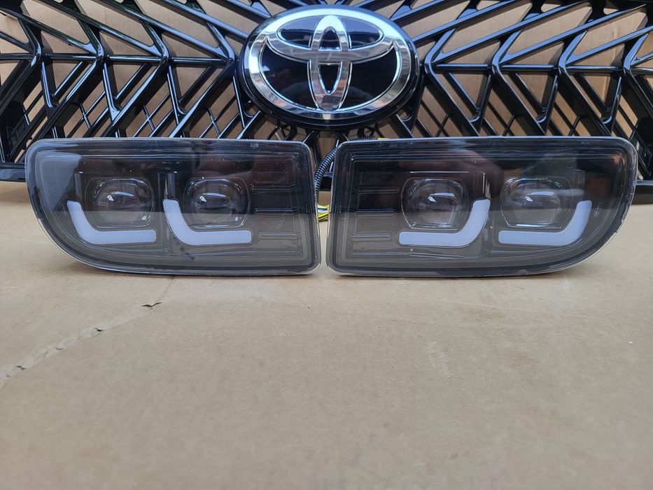 Туманки Led двухлинзовые на Toyota Land Cruiser 100