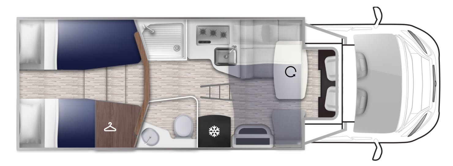 Autorulota Semiintegrata Elnagh T-LOFT 530, nou, an 2025