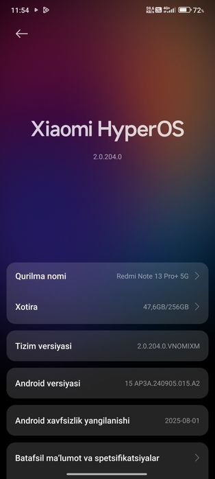 Redmi not 13 pro plus 5g