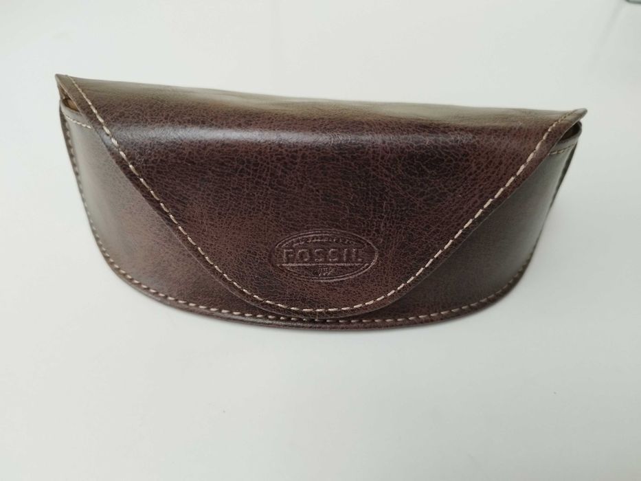 Toc Ochelari Fossil piele maro