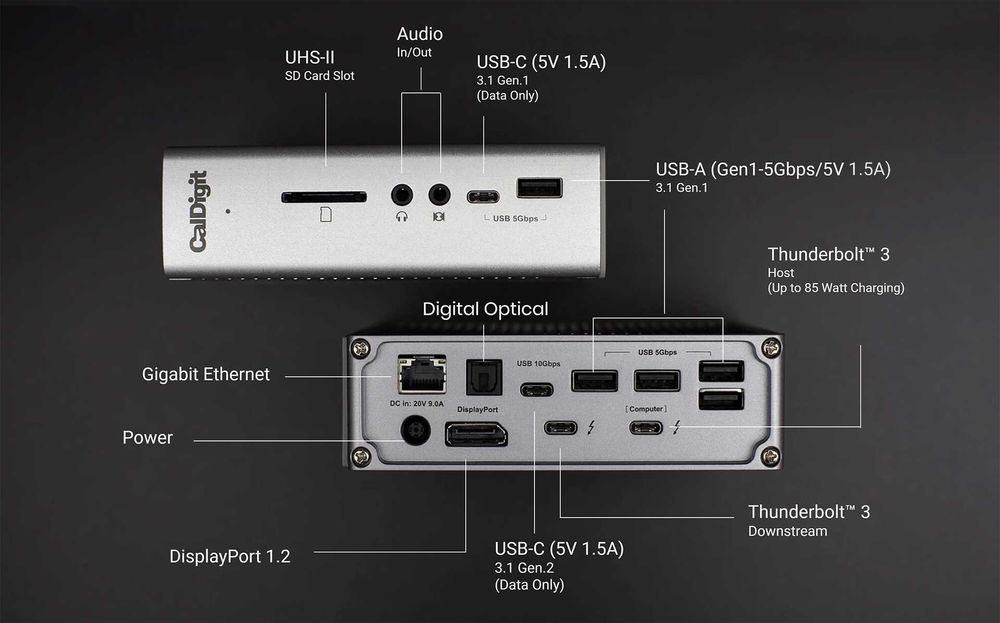 Caldigit TS3 Plus – Thunderbolt 3 докинг станция | Цена: 260 лв.