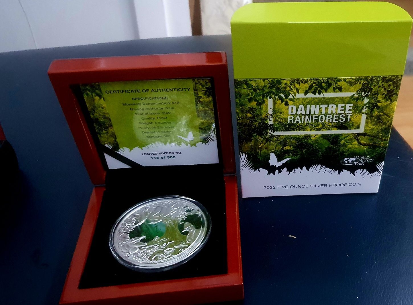 Moneda de argint pur 5oz Daintree Rainforest editie limitata