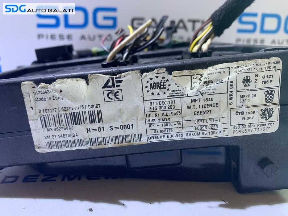 Panou Tablou Sigurante Ford Galaxy 2001 - 2006 Cod 7M3962258AC 2M2114B205BA  2M21-14B205-BA S120042200A