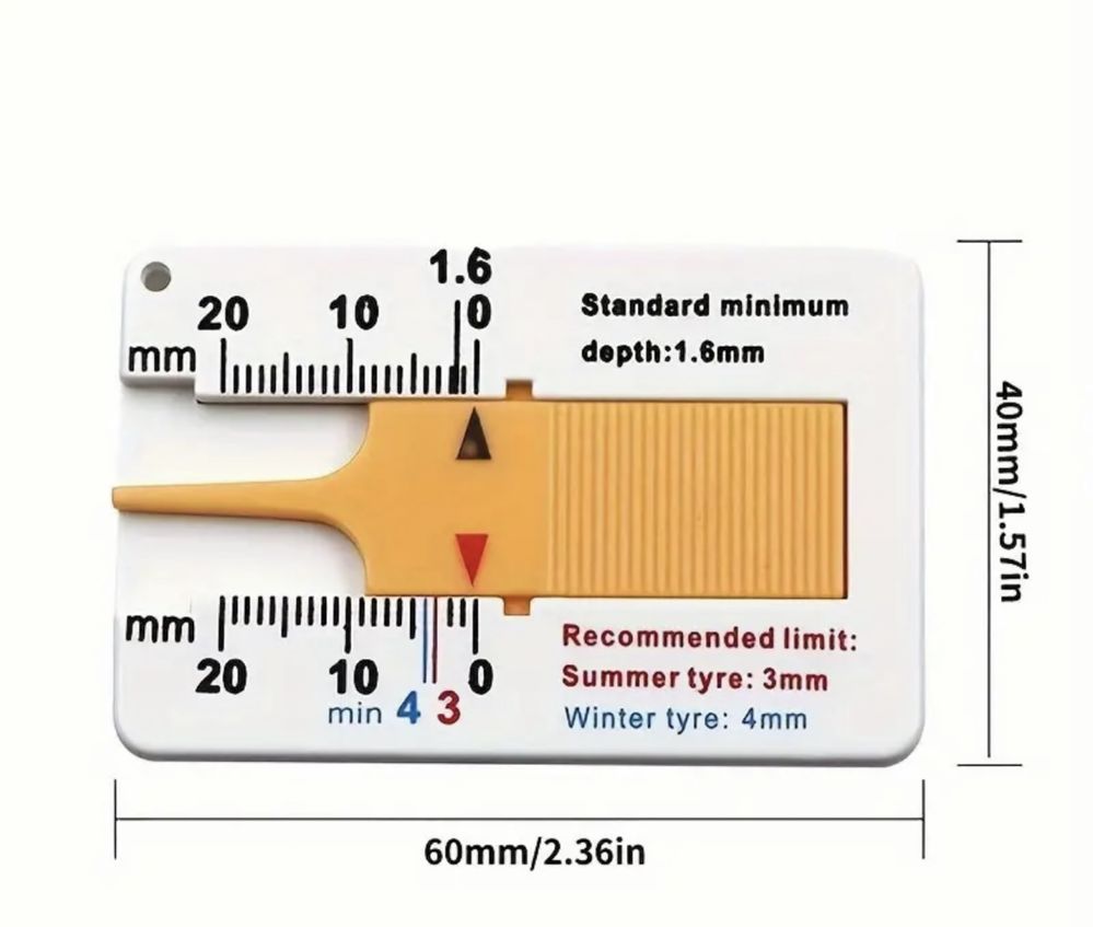 Instrument verificare a uzurii cauciucurilor