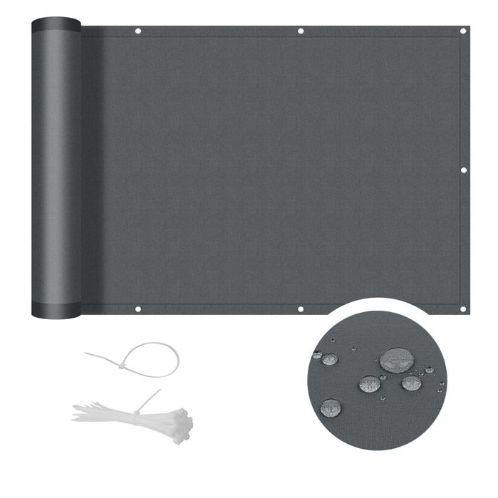 Paravan de intimitate 0,9x6M gri