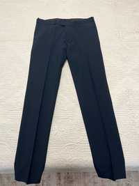 Елегантен мъжки тъмносин прав панталон/ официален панталон за костюм