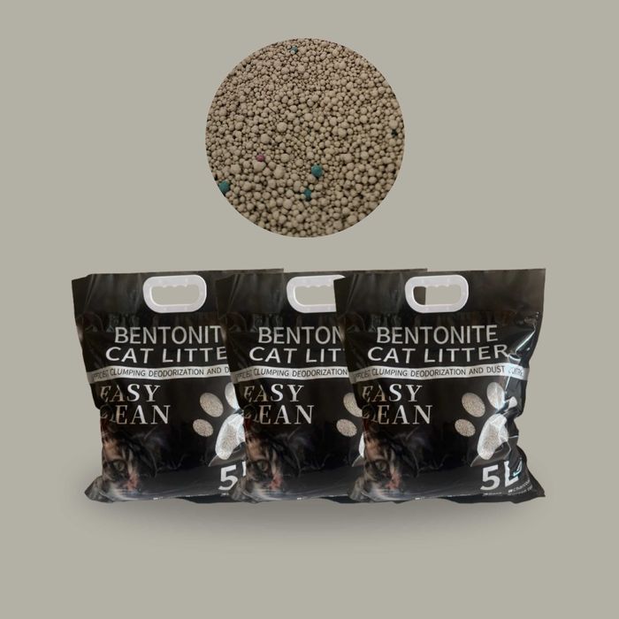 Промо комплект: Закрита котешка тоалетна + 3x5л бентонит