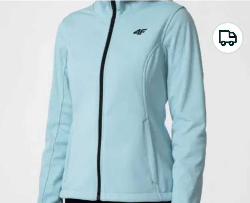 Jachetă softshell iarna, membrana 5000, polar verso, bleu, 4F, nou