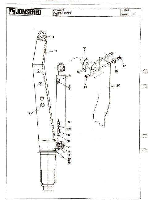 Supape hidraulice cilindru ridicare macara forestiera JONSERED 110ZX