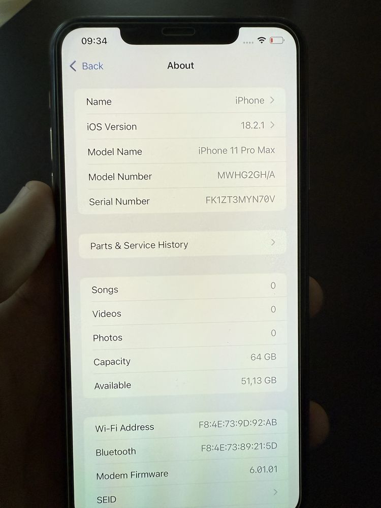 Iphone 11 Pro Max 64 GB