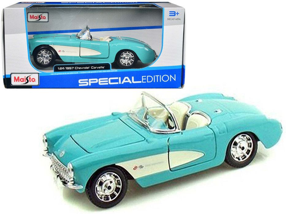 Машинка металлическая Chevrolet Corvette 1957, открывающиеся двери и к