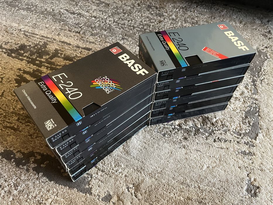 Casete Video VHS Basf Kodak Tdk 240 minute