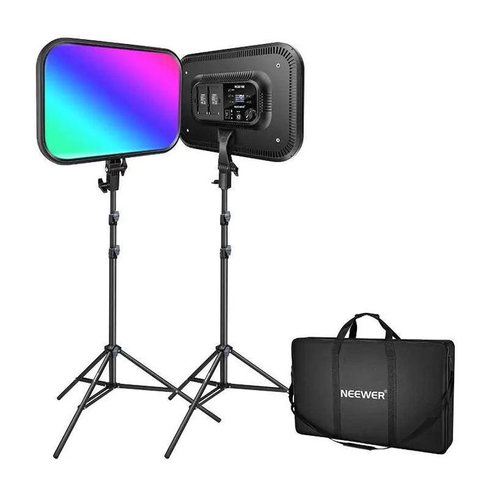 Проф. Диодно осветление. Фото. Видео. Лампи Neewer RGB168 RGB LED