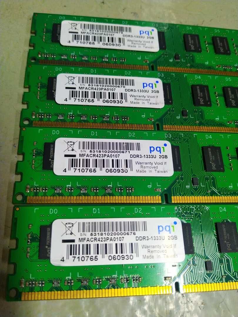 PQI 2Gb, DDR3, 10667Mb/с, 1333MHz, 1.5V, DIMM, в Ассортименте.