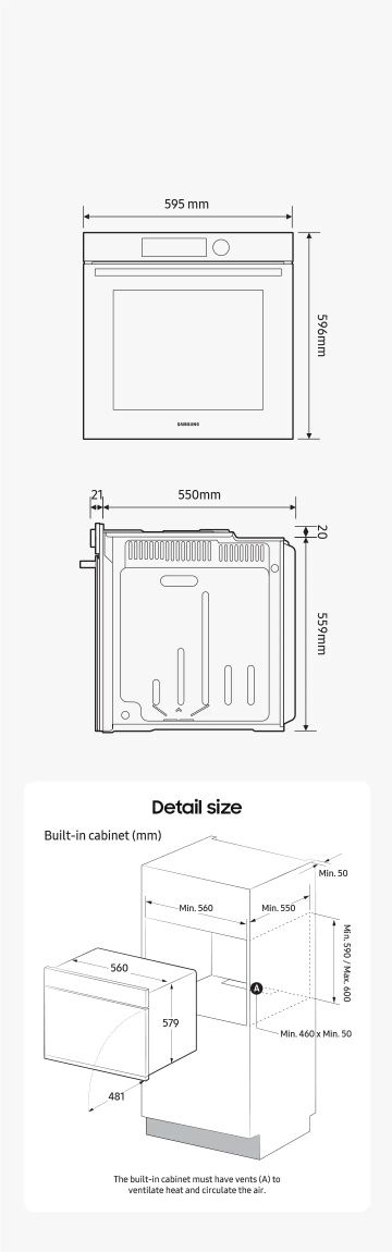 Нова  двойна конвекторна фурна с пиролиза Samsung NV7B4450VAS 76 литра