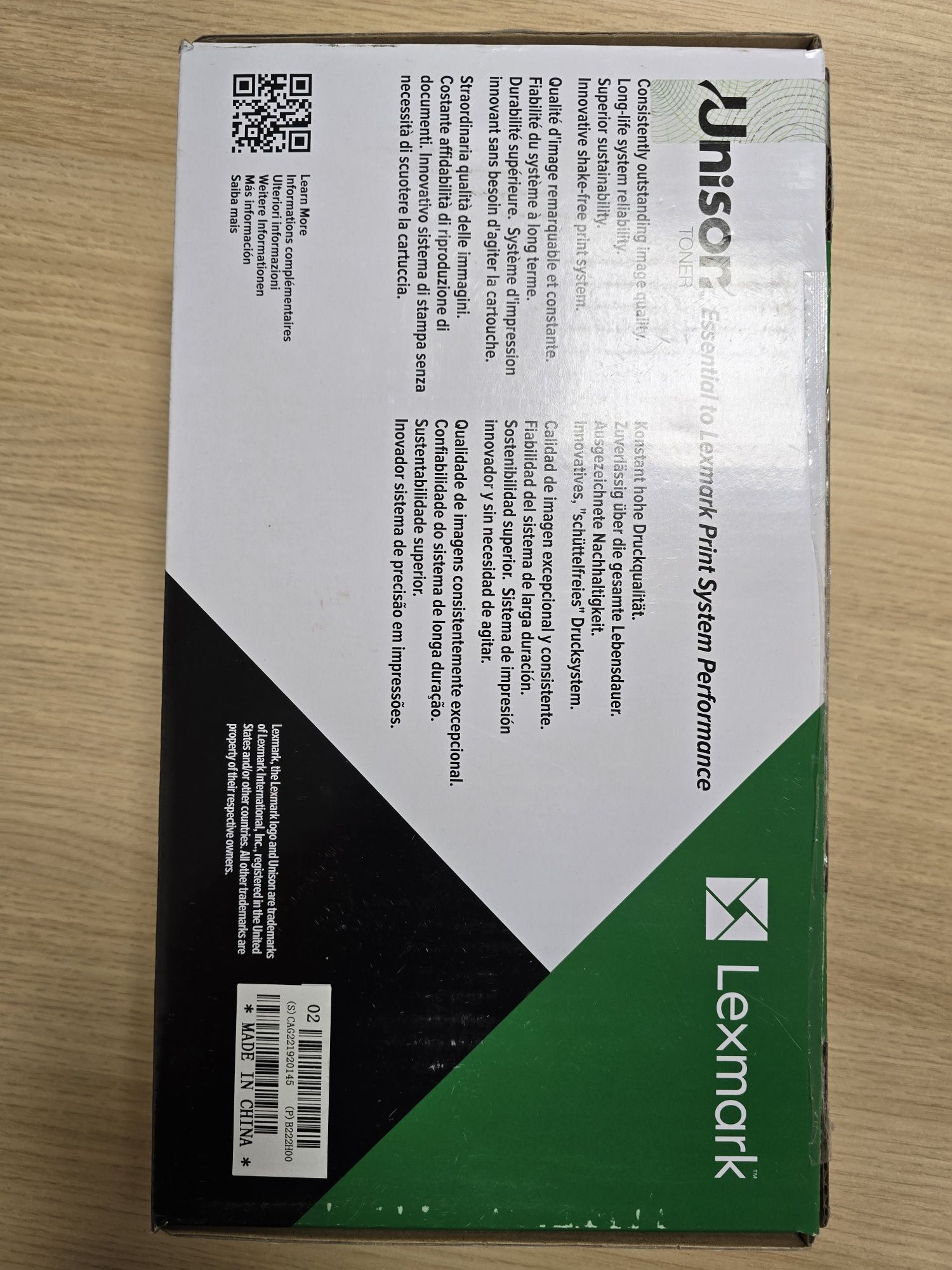 ОРИГИНАЛНА тонер касета черен  B222HOO - 3000 копия за lexmark b2236dw