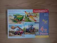 Castorland Puzzle 4 in 1 - Masini utilaje agricole