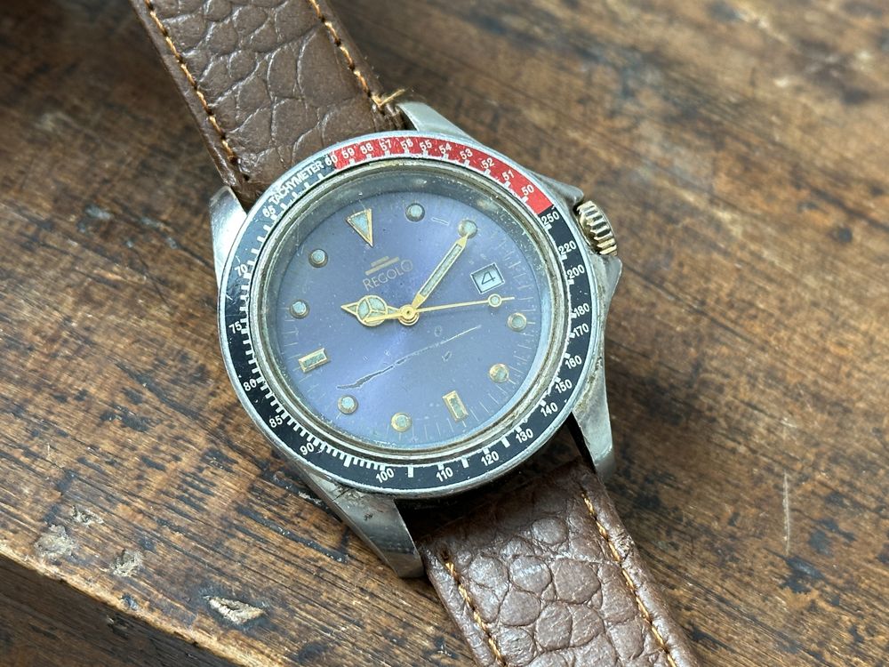 Diver vintage quartz 40mm rar ceas