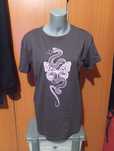 Tricou NOU Cropp , bbc ,maro cu imprimeu sarpe&fluture, M, cu eticheta