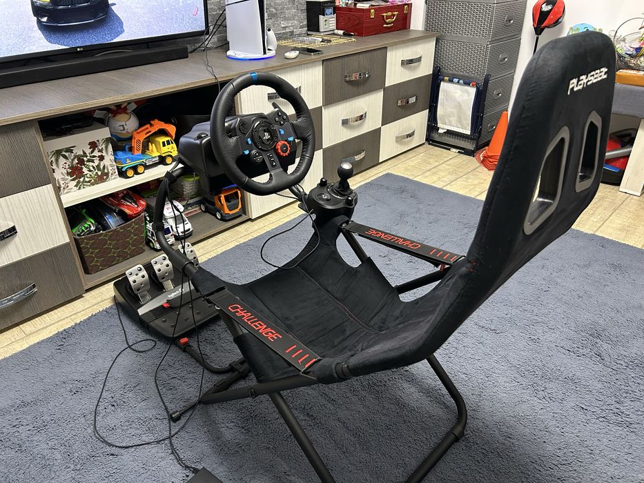 Vand volan logitech g29 + schimbator+scaun playseat