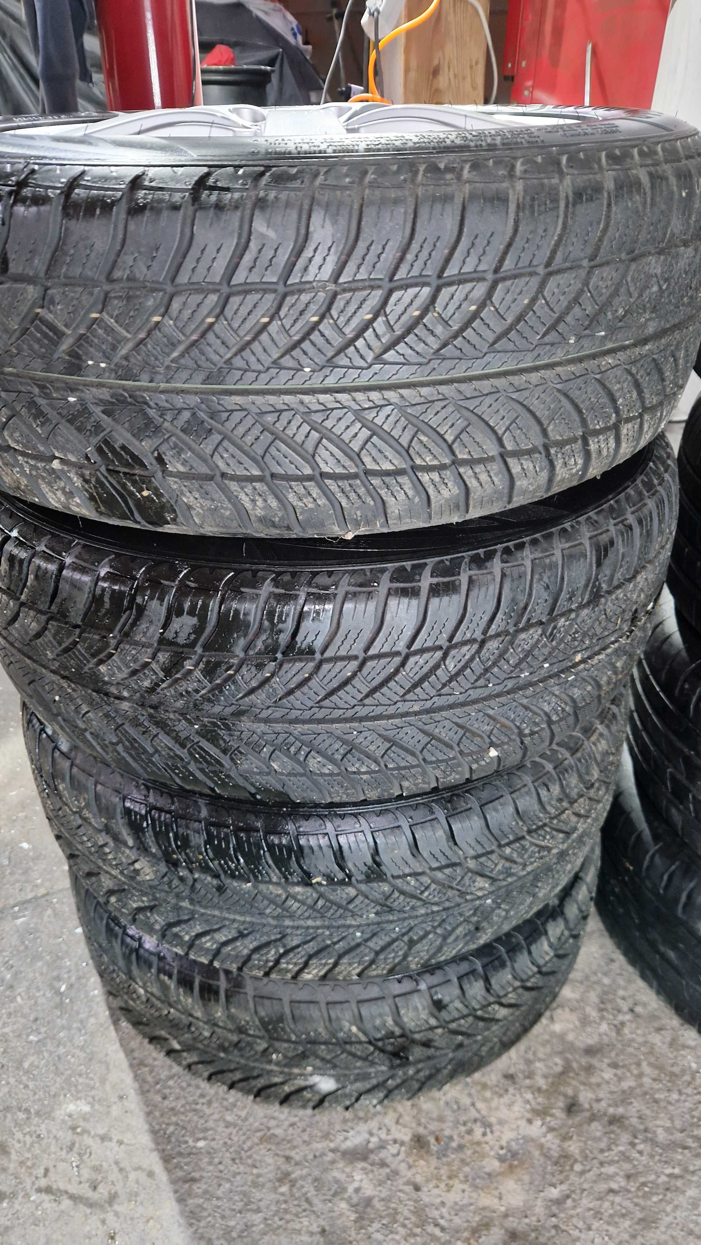 BMW E60 джанти със зимни гуми 205/60/16 7J ET35 5×120 ЦО70 + СЕНЗОРИ