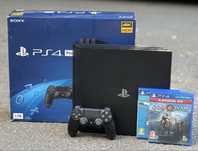 Конзола Playstation 4 PRO, 4K, 1ТВ, (Sony PS4 Pro) + 2 игри