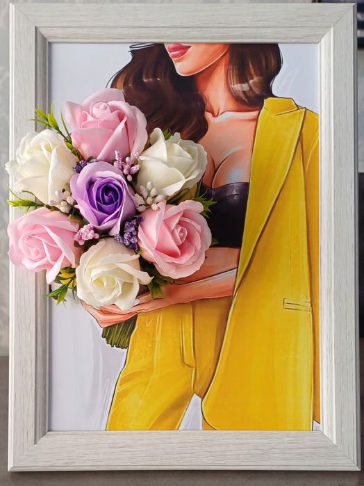 3D картини с ароматни сапунени рози