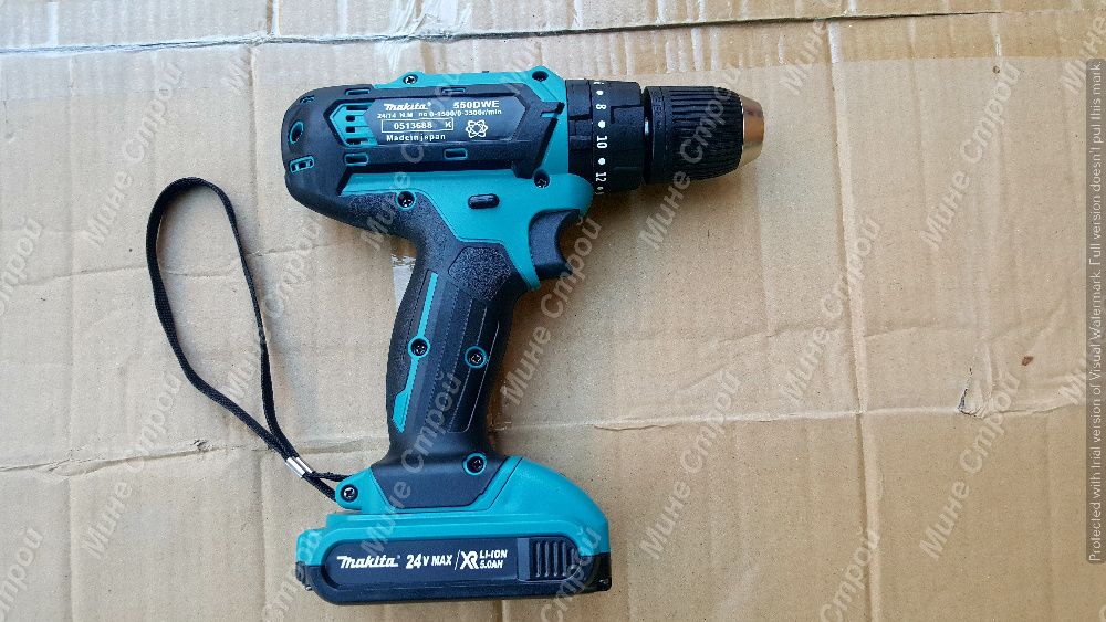 Акумулаторен Ударен Винтоверт МАКИТА / MAKITA550DWE 24V 5Ah 2 Батерии