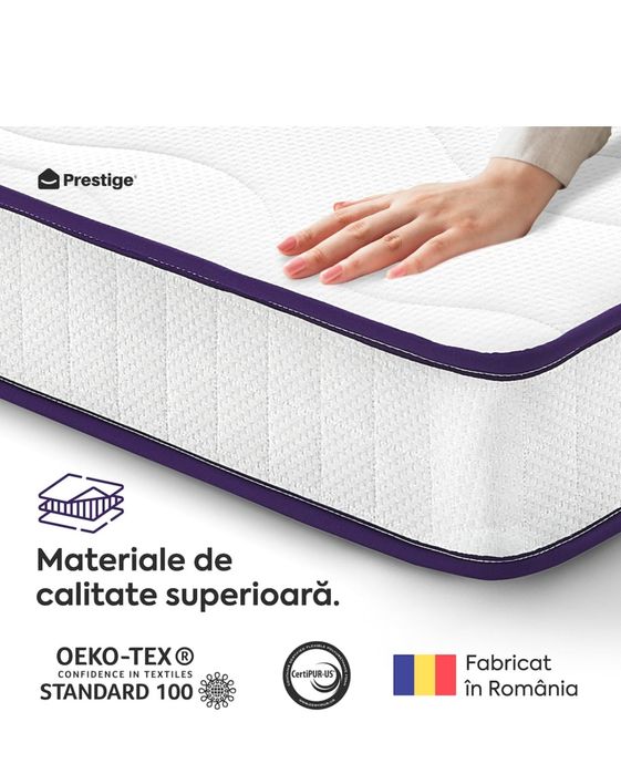 Saltea pat cu arcuri 160x200x18 Este Nouă, nefolosită