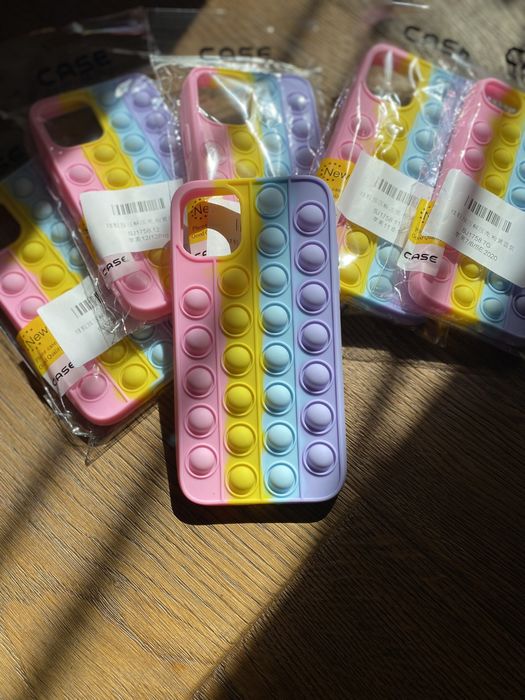 Pop it силиконов калъф за телефон iphone 11 12