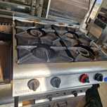 Aragaz de.putere, din inox, 4.ochiuri, gaz sau curent