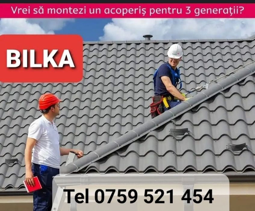 Lucrări de reparație a acoperișului Bilka Lindab. Servicii de calitate
