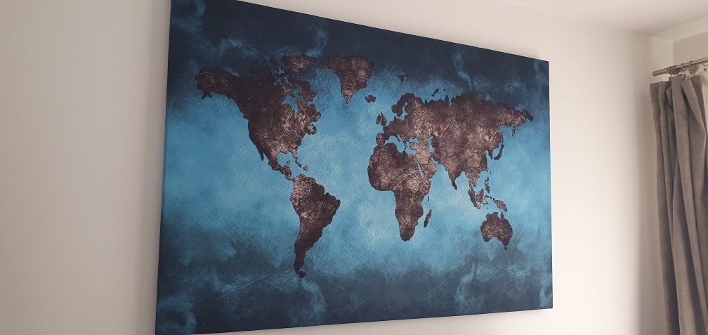 Tablou harta lumii